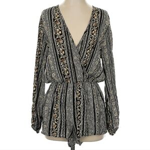 Akira Chicago Patterned Romper